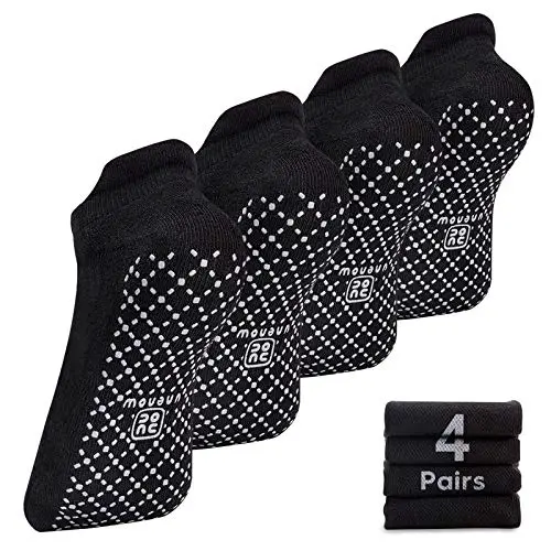 unenow Unisex Non Slip Socks with Grips Cushion for Yoga...