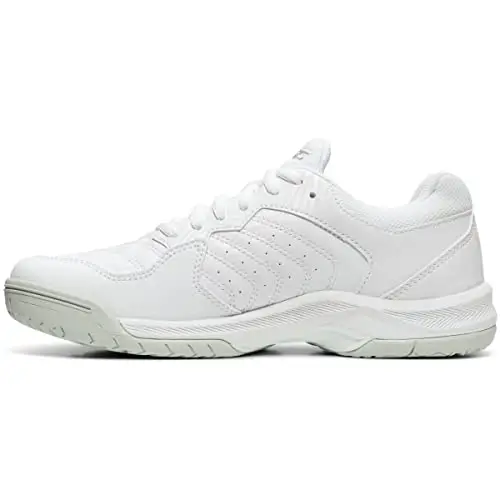 ASICS Women's Gel-Dedicate 6 Tennis Shoes, 8.5, White/Silver