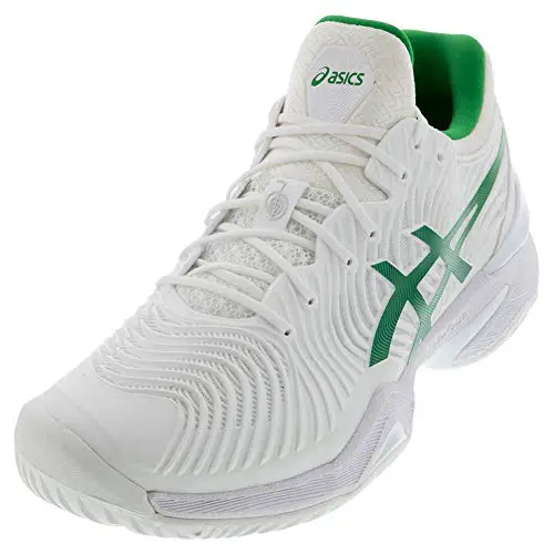 ASICS Men's Court FF Novak Tennis Shoes, 8, White/Green