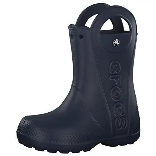 Crocs Kids' Handle It Rain Boots , Navy, 6 Toddler