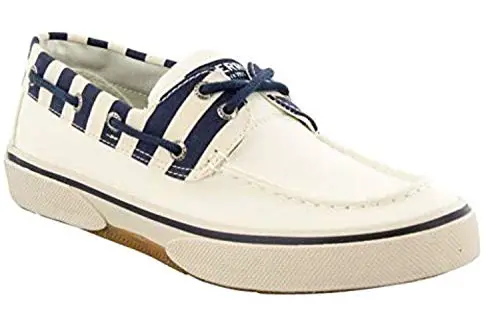 Sperry Men's Halyard Boat Shoe, Vintage Navy Stripe, 10 M US