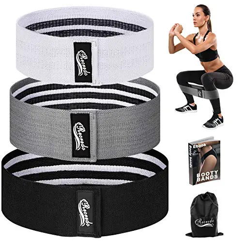 Booty Bands, Recredo Non Slip Resistance Bands for Legs and...