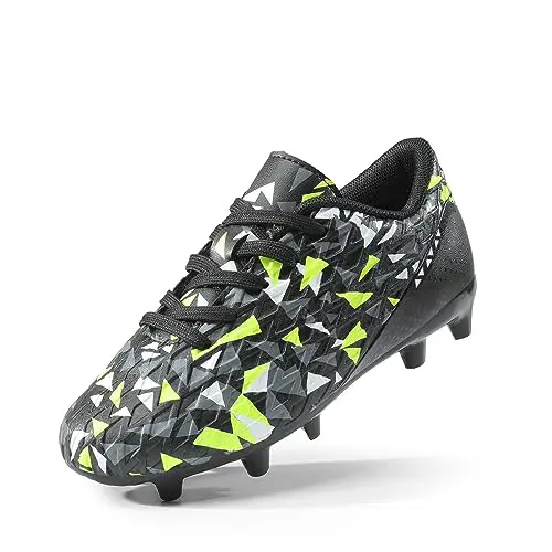 DREAM PAIRS Boys HZ19003K Soccer Football Cleats Shoes Black...