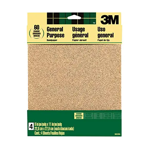 3M 9003NA 9003 Sand Paper, 9 in x 11 in, 16 Ounce