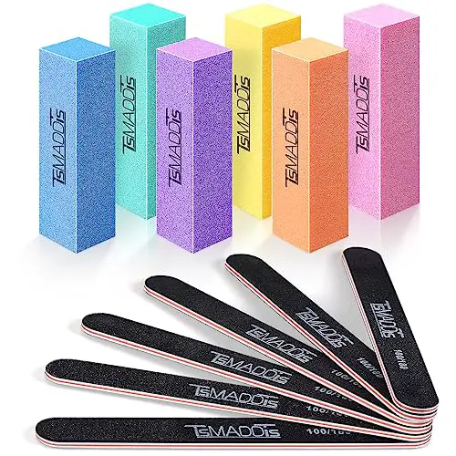 Nail Files and Buffer, TsMADDTs Professional Manicure Tools...