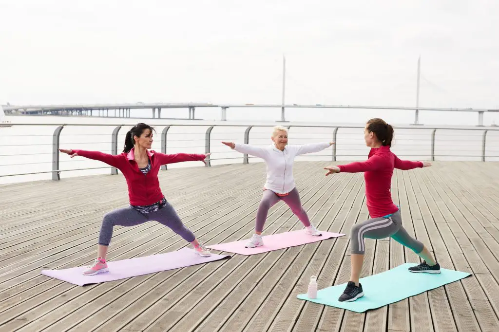 Yoga Class by Water