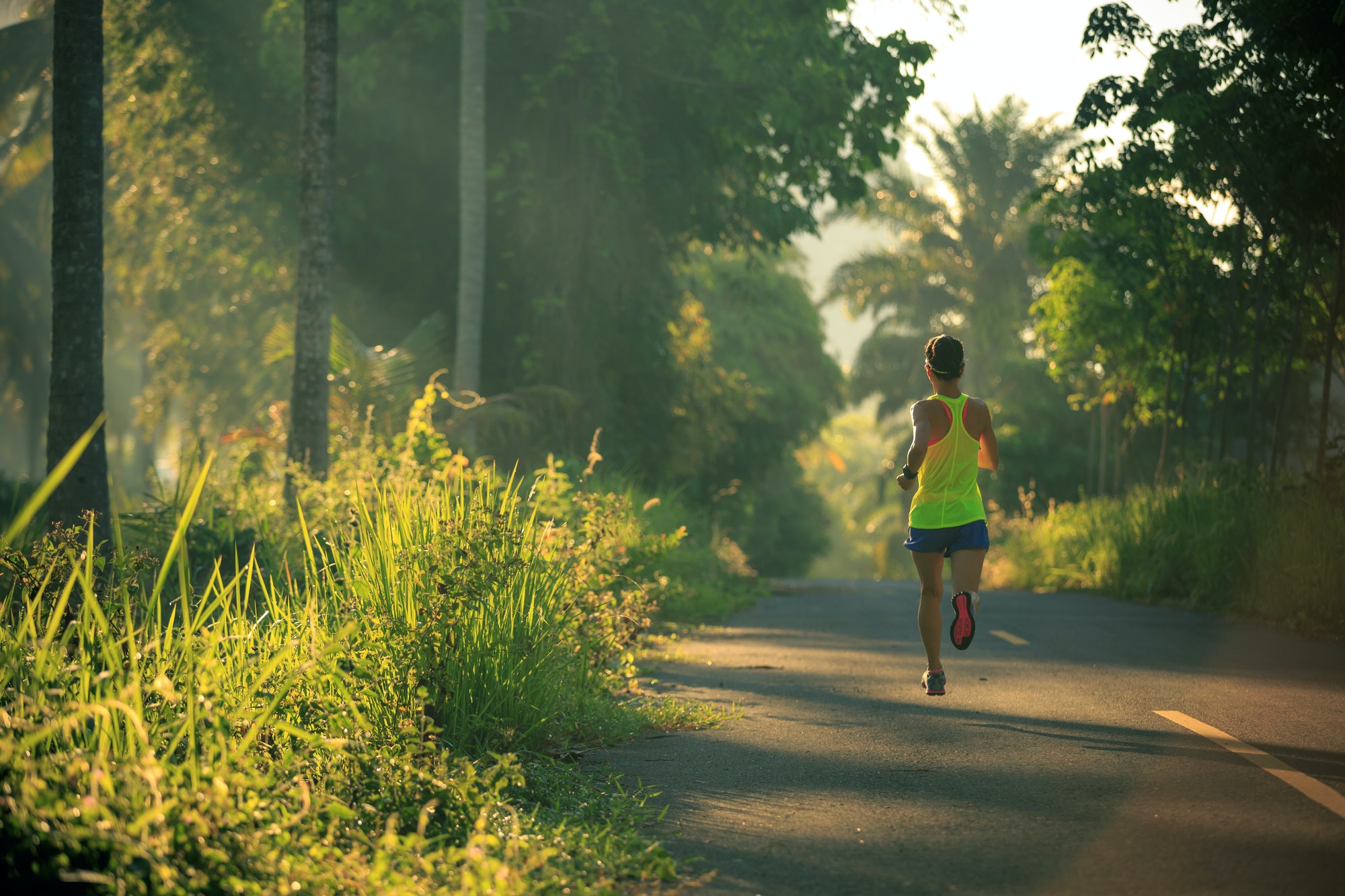 Running in park