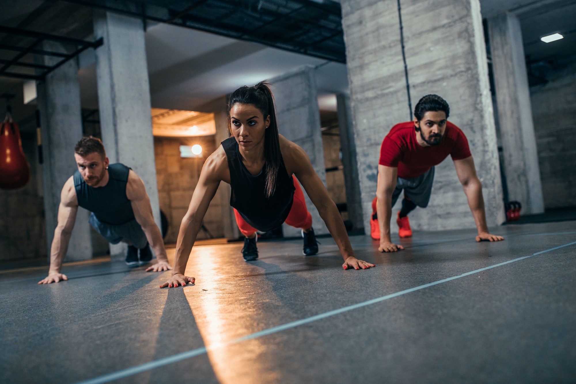 Working their core muscles to the max